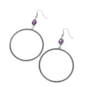 Dangly hoop earrings